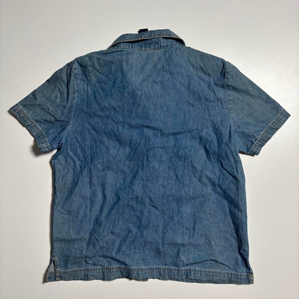 Vintage Blue TY Wear Chambray Lighthouse Button-Up - Women's 12 - Picture 3 of 6
